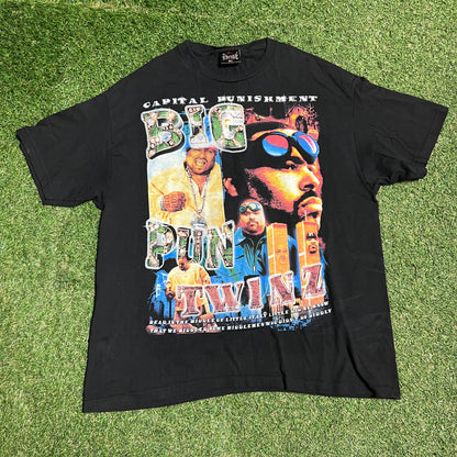 Dbruez Big Pun Modern Rap Style Black Tee Size XL USED x13669