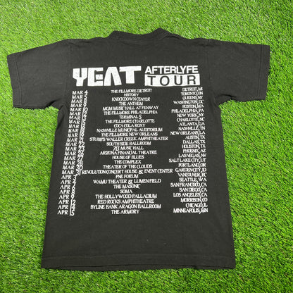 Yeat Afterlyfe Tour Black Tee Size Small USED x14840