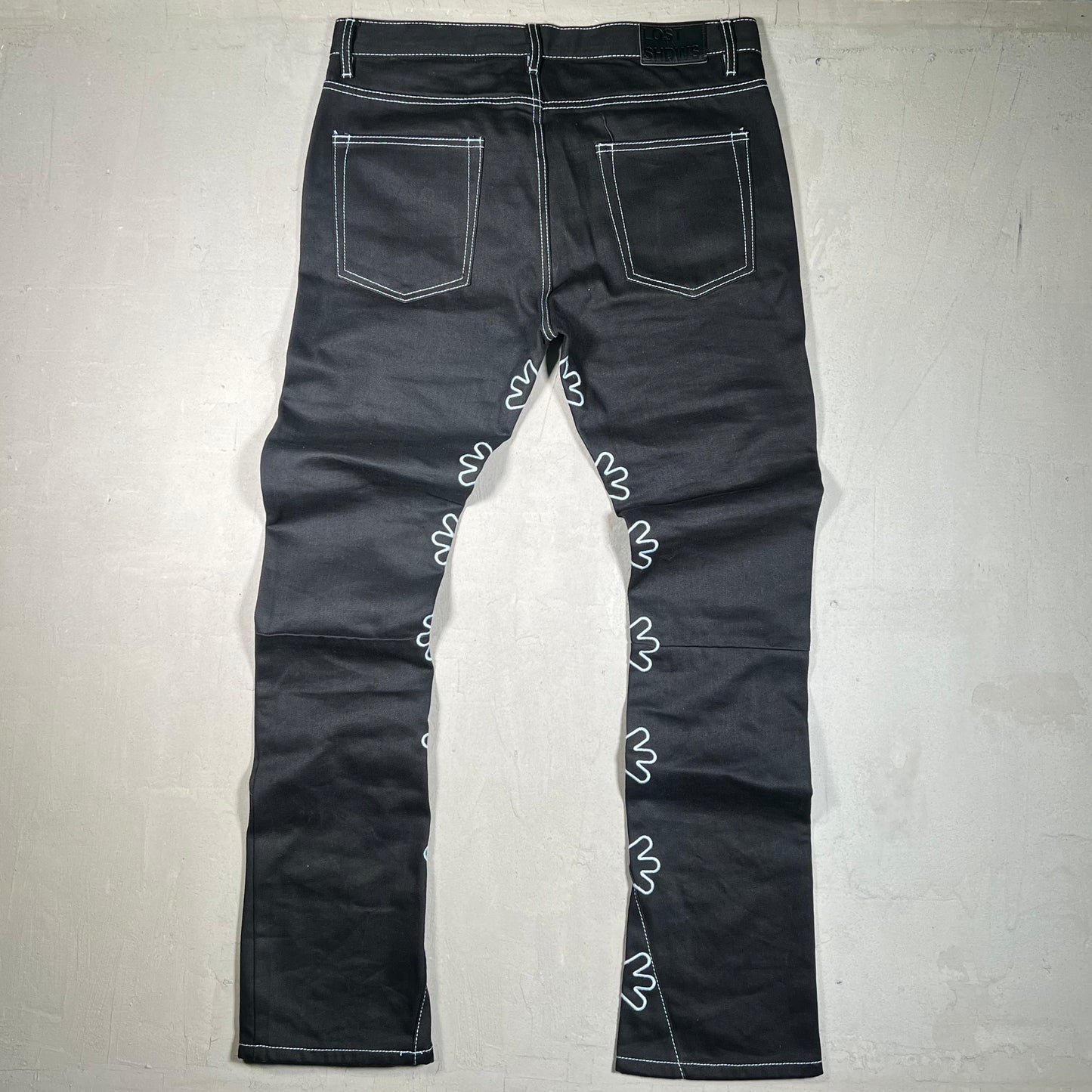 Lostshdws Black/Light Blue Black Jeans Size 36 USED x17459
