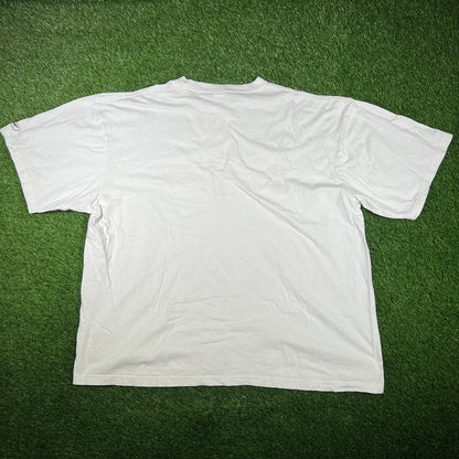 2010s Vikings Football White Tee Size 3XL USED v16981