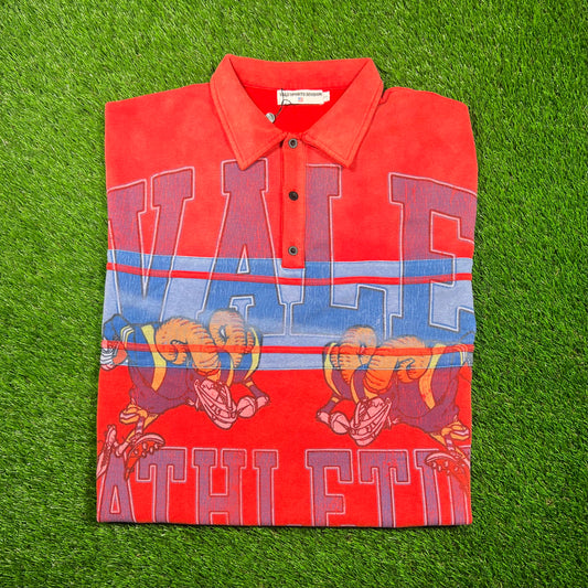 Vale Athletic Rams Red Collared Shirt Size Small NEW x16749