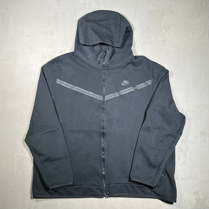Nike Tech Black Zip Up Hoodie Size 3XL USED v20247