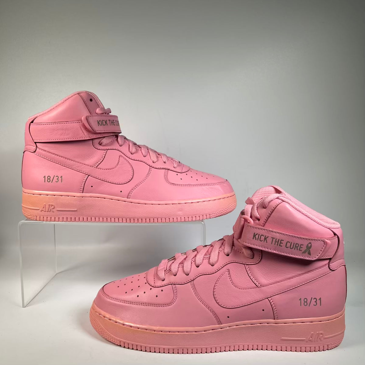 Nike Air Force One High Pink Kick The Cure Sneaker Room Breat Cancer 18 of 31 Size 11 NEW s23296