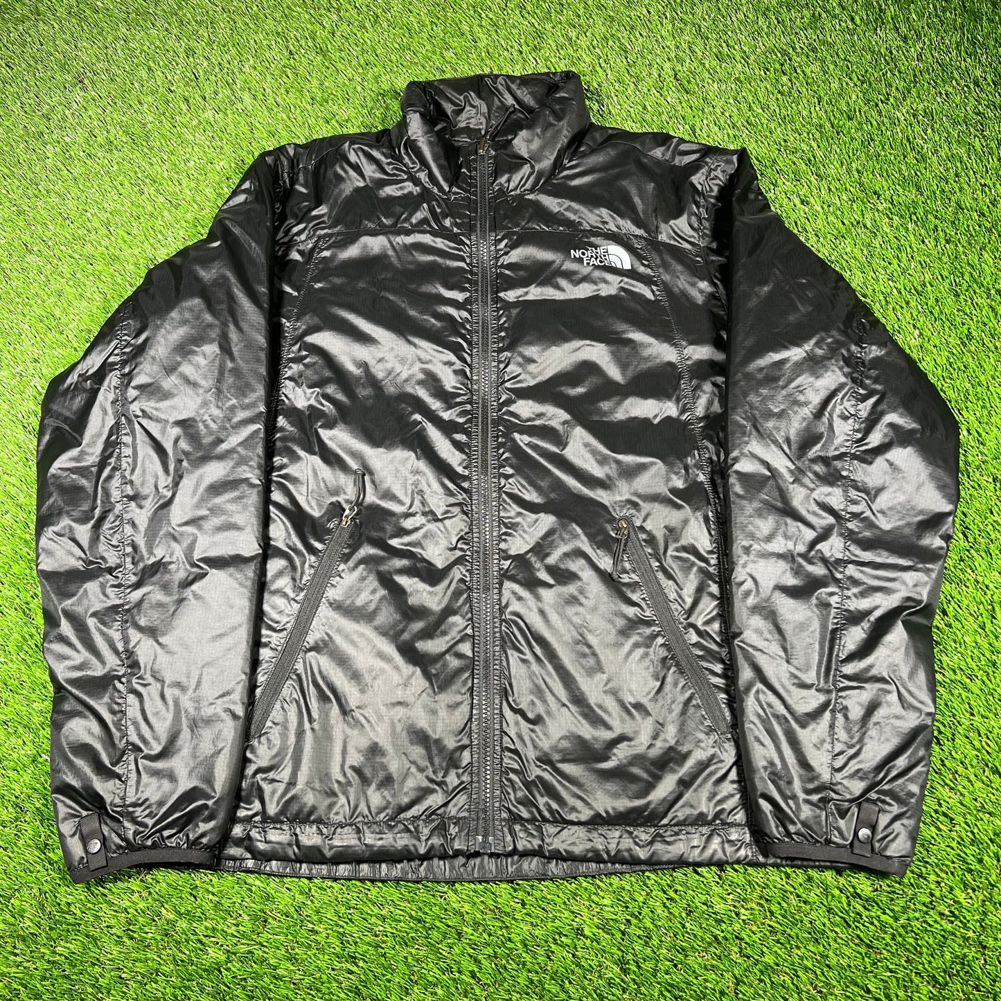North Face Black Rain Jacket Size Medium USED v16885