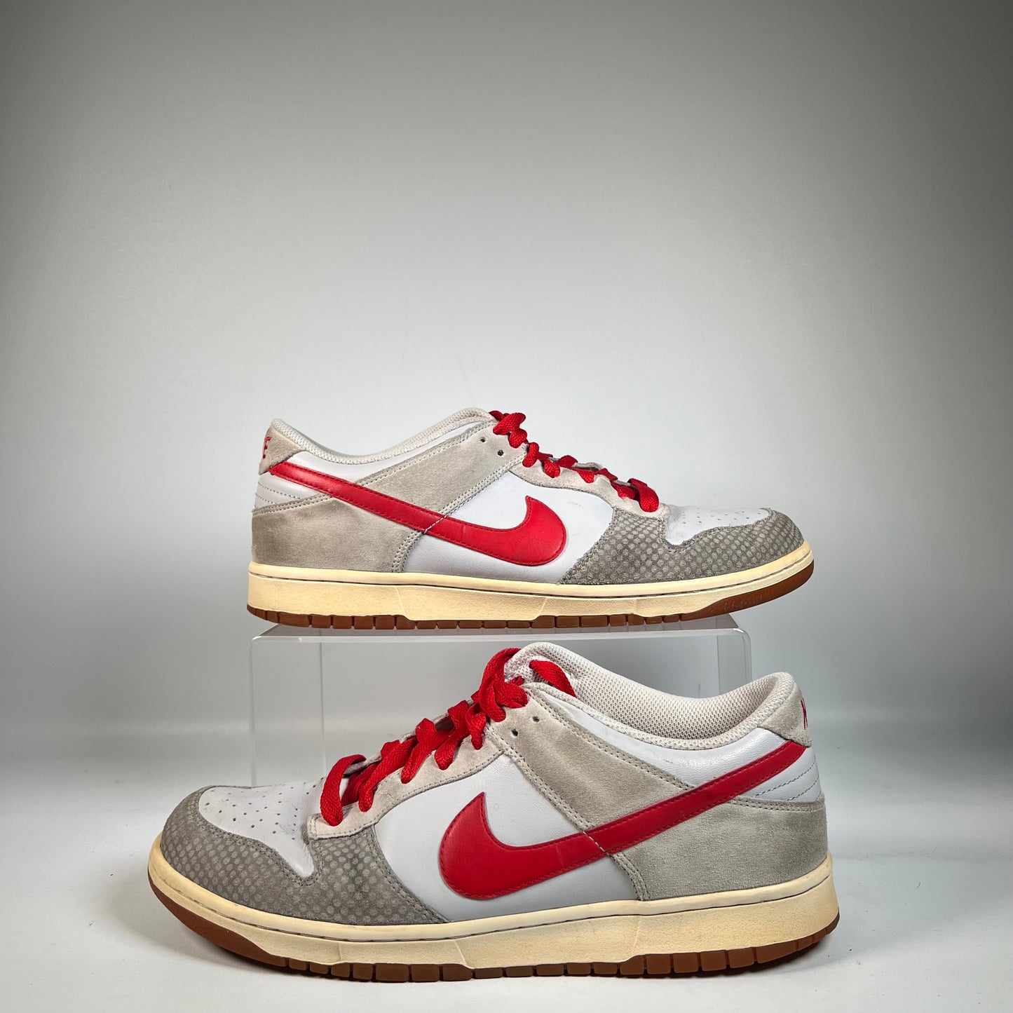Nike Dunk Low Rojo Gris (2008) Size 12 USED s20912