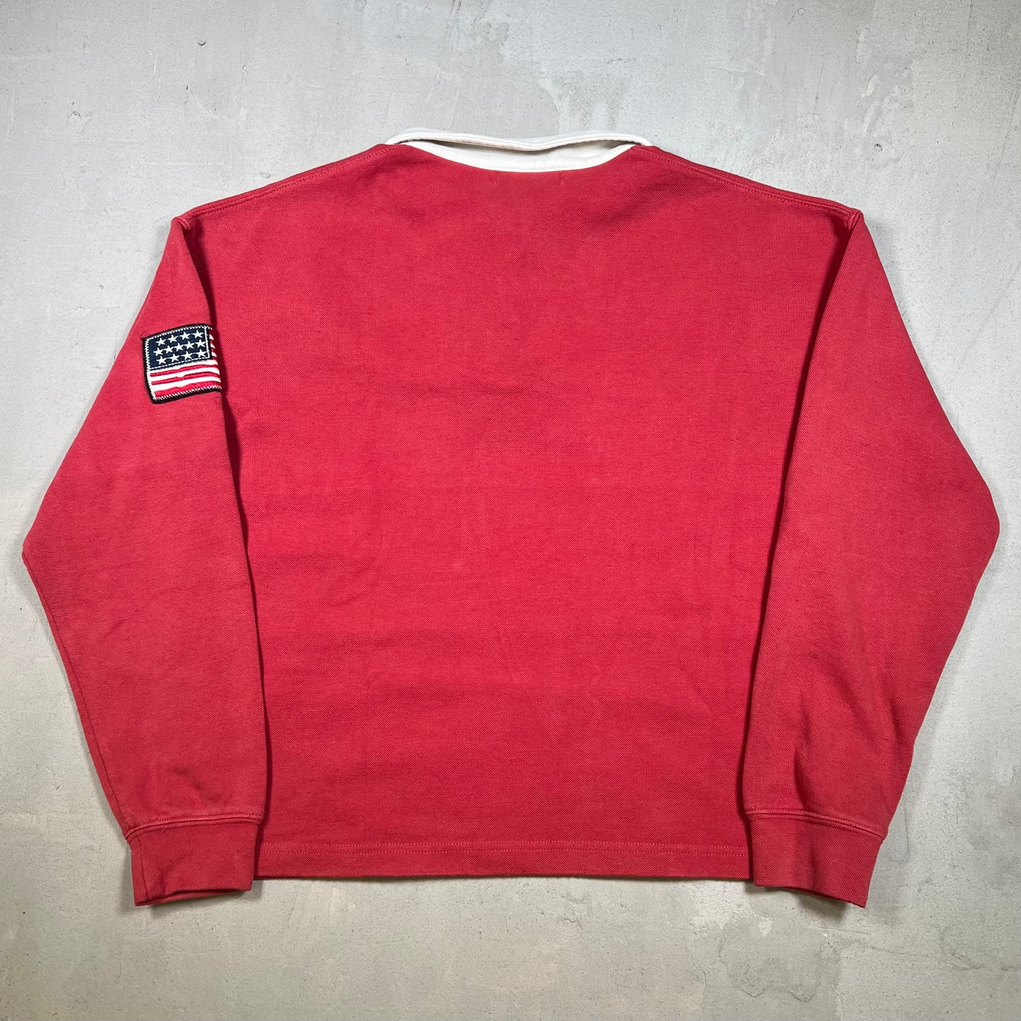 Vale Athletics "USA Derby" Longsleeve Rugby Red Size Small USED x17296