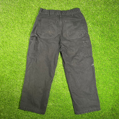 Y2K Carhartt Workwear Black Pants Size 32x32 USED v18102