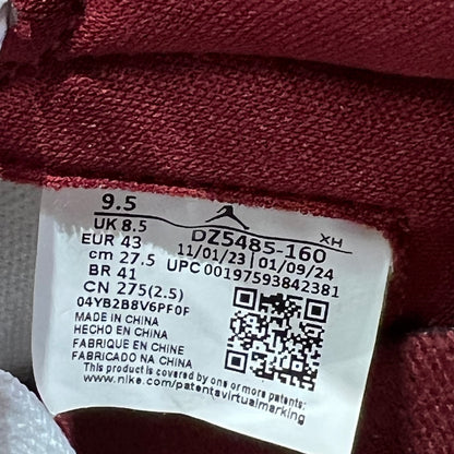 Jordan 1 High Artisanal Team Red (2024) Size 9.5 USED s20185