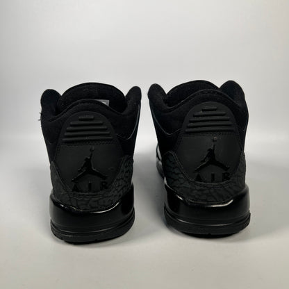 Jordan 3 Black Cat (2025) Size 5Y USED s18533