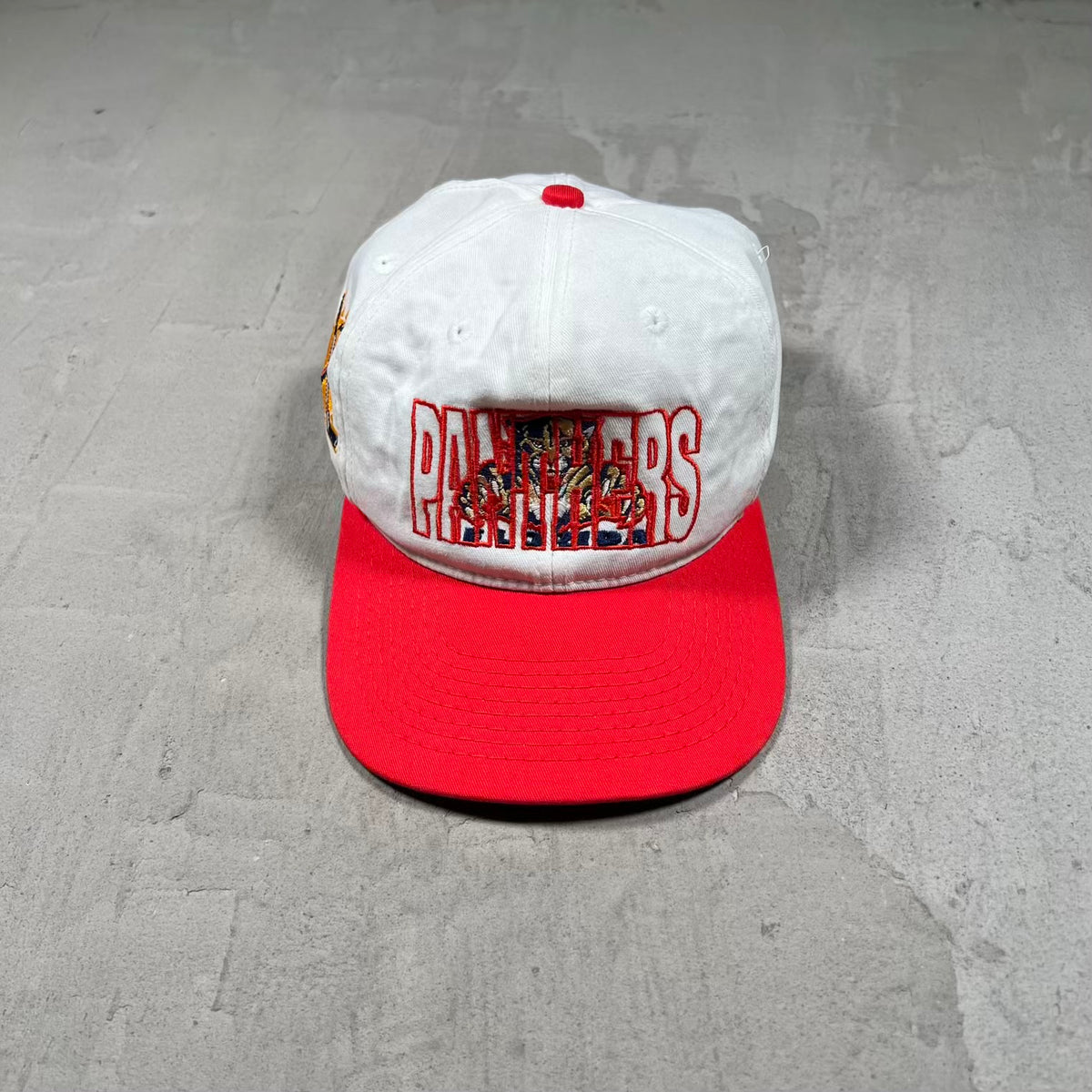 1990s Florida Panthers White/Red Snapback USED v20323
