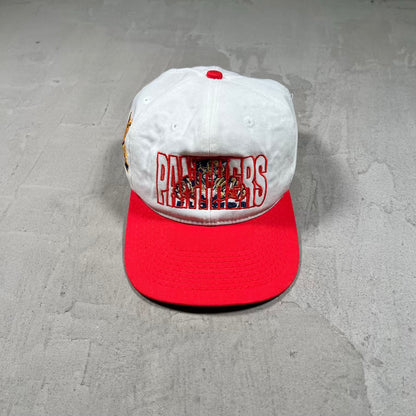 1990s Florida Panthers White/Red Snapback USED v20323