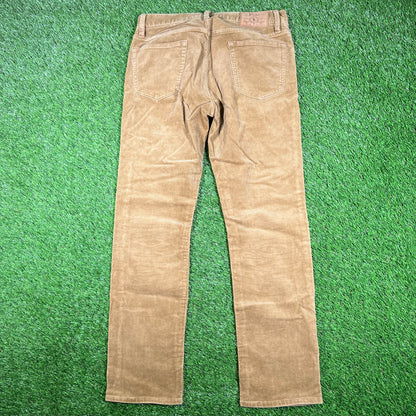 Polo Ralph Lauren Brown Corduroy Pants Size 30x30 USED v17227