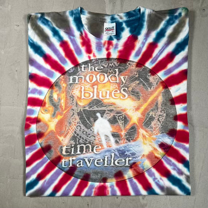 1998 The Moody Blues Time Traveller Tie Dye Tee Size XL USED v20163