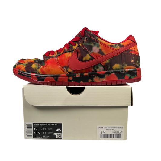 Nike SB Dunk Low Wizard of Oz Poppy Field (2024) Size 12 USED s17953