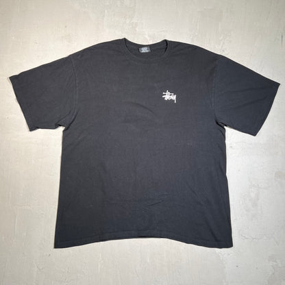 Stussy "Invest in the Best" Black Tee Size XL USED x17652