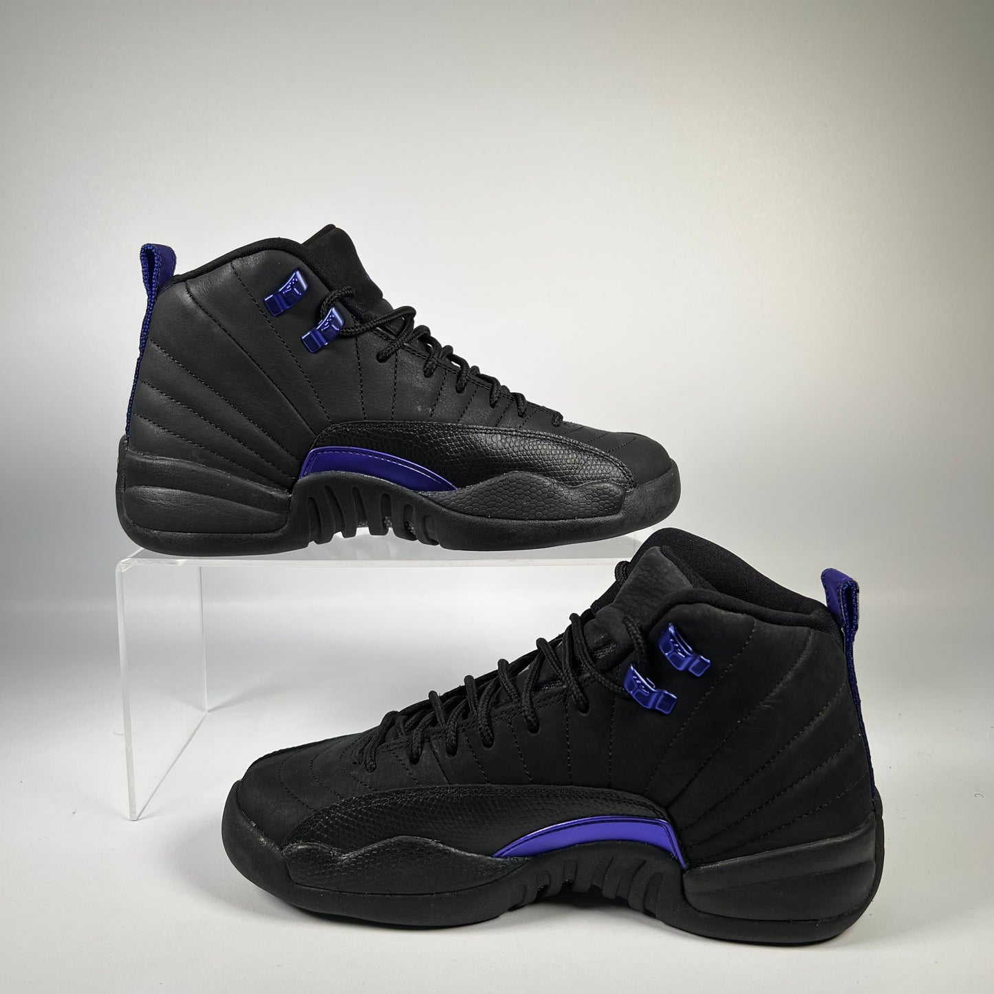 Jordan 12 Black Dark Concord (2020) Size 6Y USED s18956