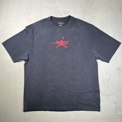 Jordan Awake NY Washed Black Logo Tee Sizen XL NEW x18850