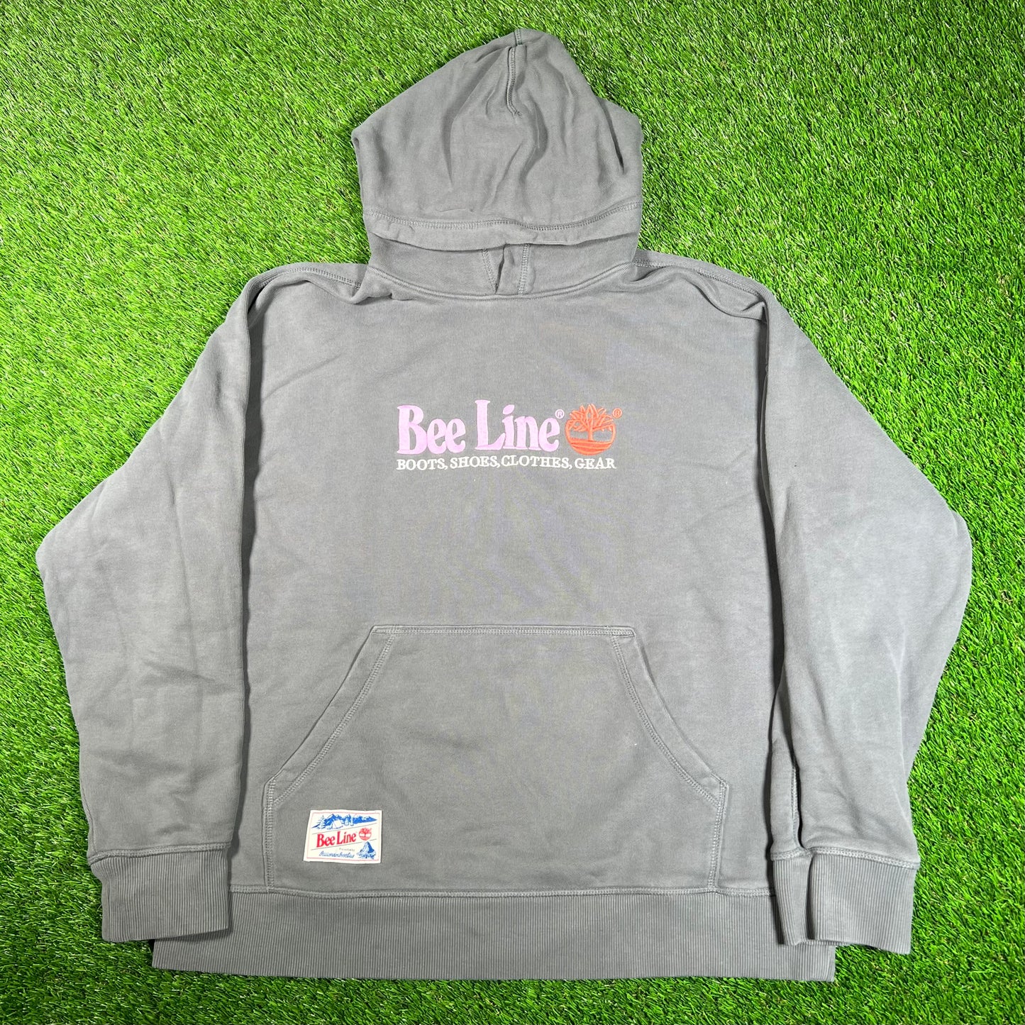 BeeLine Timberland Billionaire Boys Clube Grey Hoodie Size Medium USED v18094