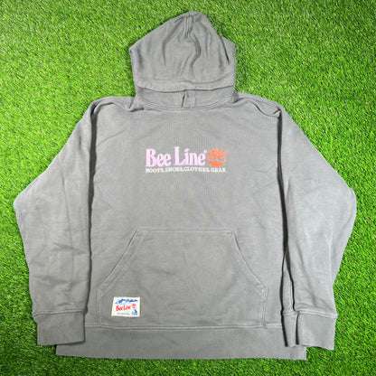 BeeLine Timberland Billionaire Boys Clube Grey Hoodie Size Medium USED v18094