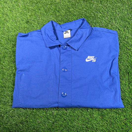 Nike SB Team USA 2024 Paris Olympics Chore Blue Jacket Size Small USED v18903