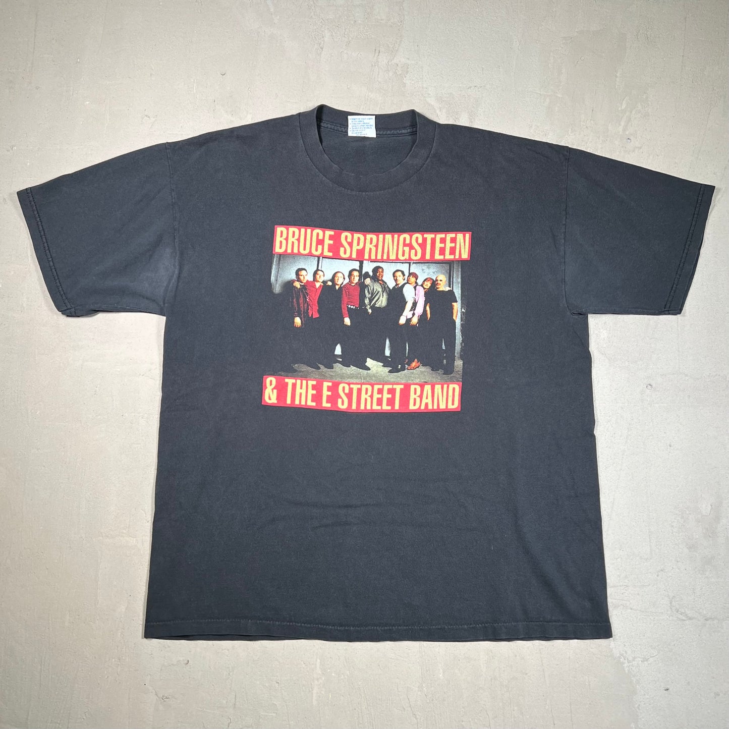 1999 Bruce Springsteen East Rutherford Tour Black Tee Size XL USED v19511