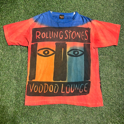 1994 Rolling Stones "Voodoo Lounge" AOP Tee Size XXL USED v16120