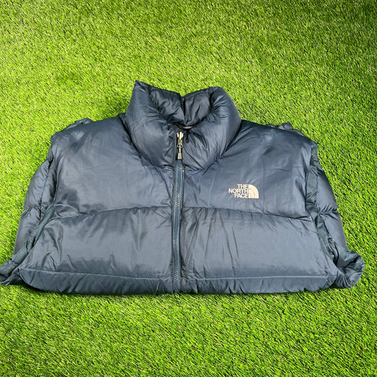 The North Face 700 Series Navy Blue Puffy Vest Size XL USED v16779