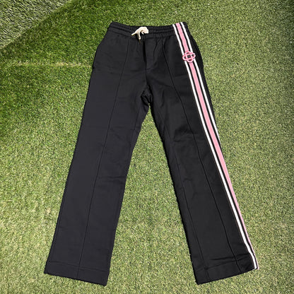 Casablanca Black/Pink Track Pants Size Small USED x14185