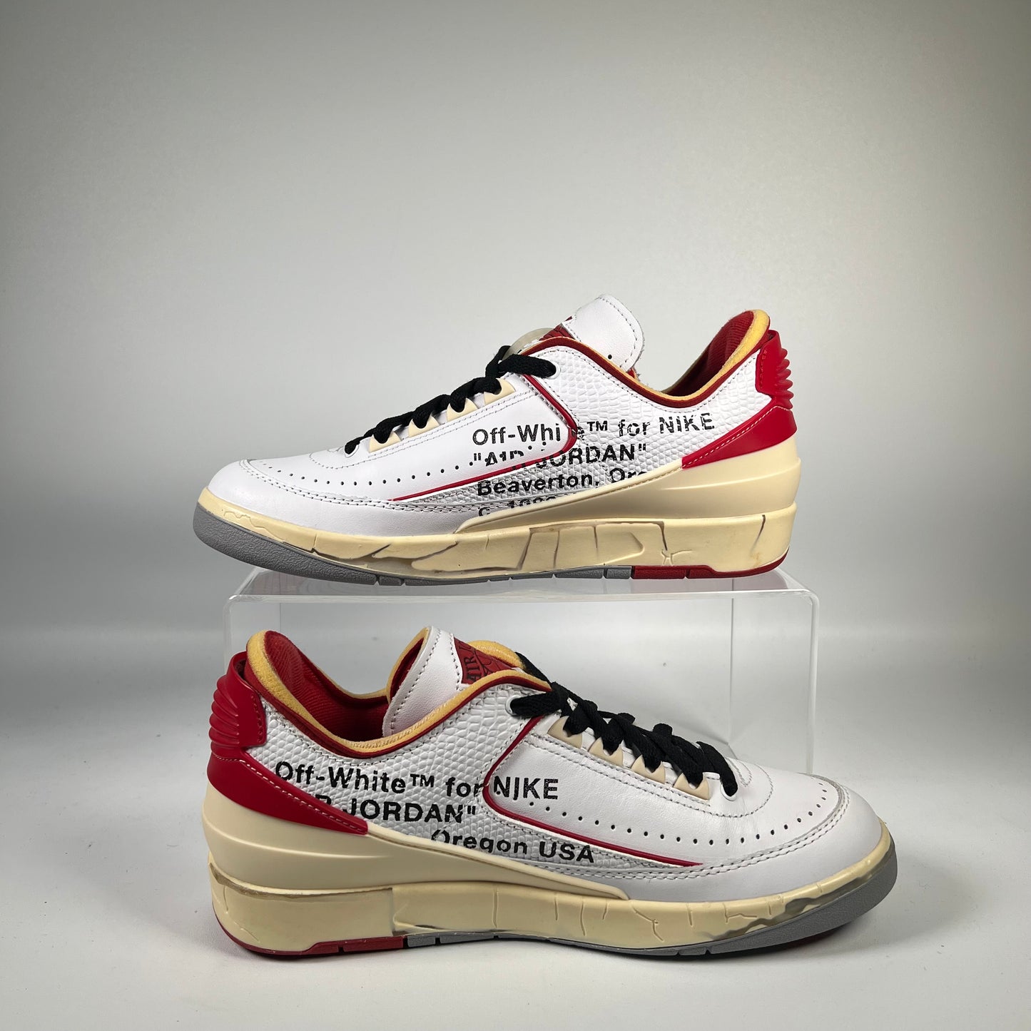 Air Jordan 2 Low Off White White Size 7 NEW S5829