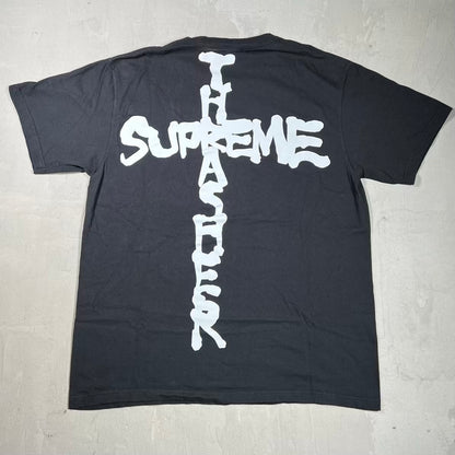 Supreme Thrasher Cross Tee Black (2024) Size Large USED x18525