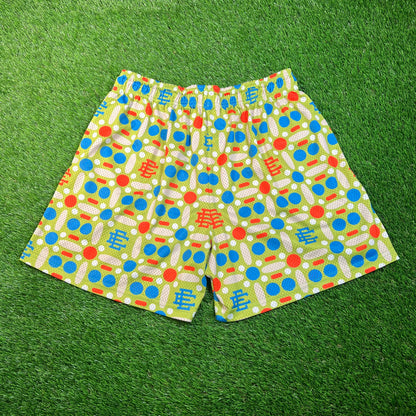 Eric Emanuel Poka Dot Green Shorts Size XXL USED x16746