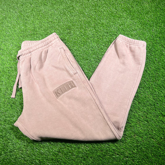 Kith Sand Box Logo Sweatpants Size Medium USED x15889