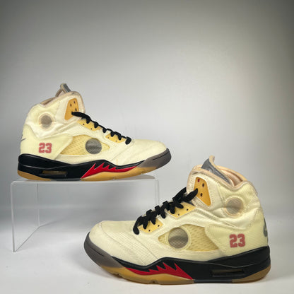 Jordan 5 Off White Sail (2020) Size 8 USED s20552
