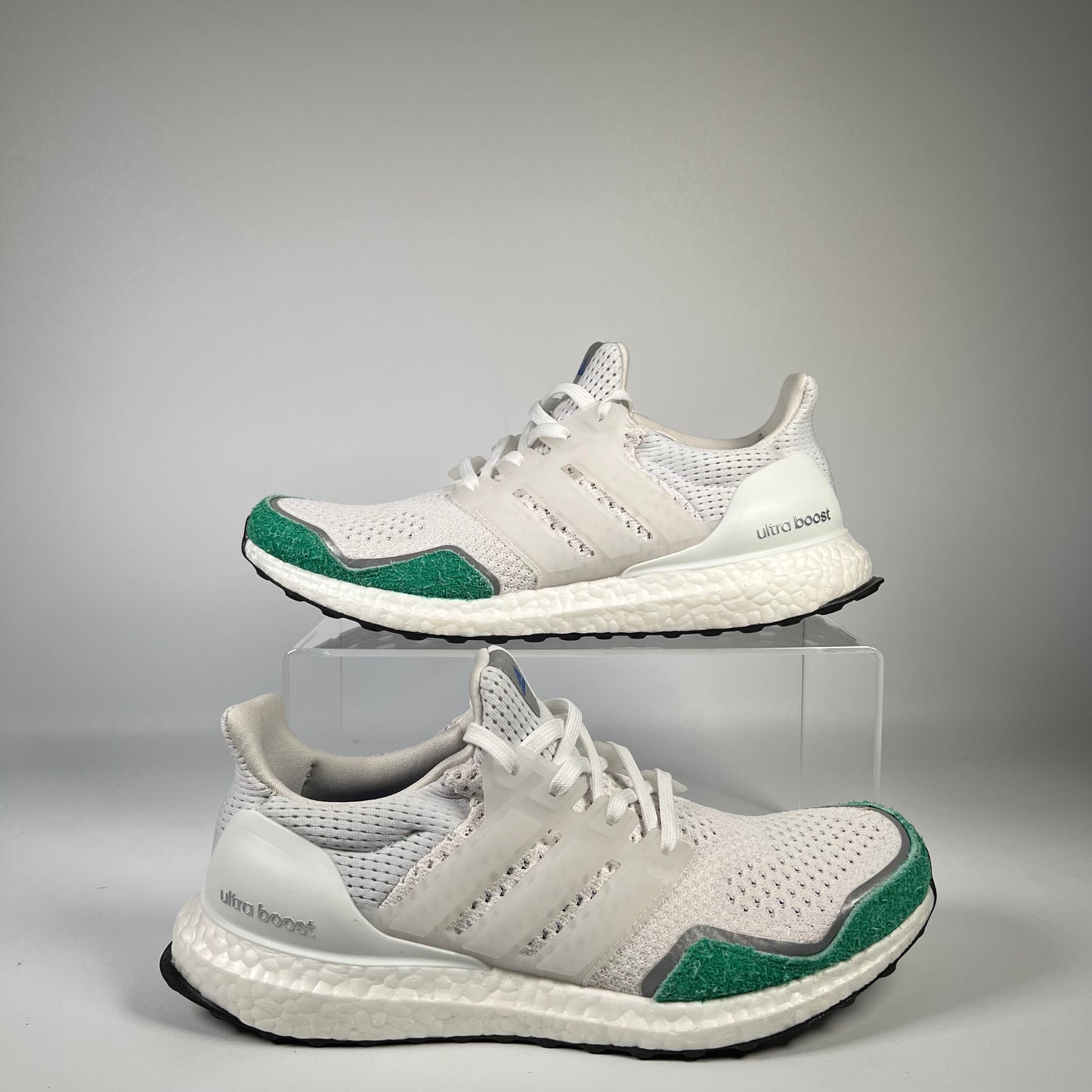 Adidas Ultra Boost 1.0 Cloud White Collegiate Green Gum (2024) Size 8.5 USED s19698