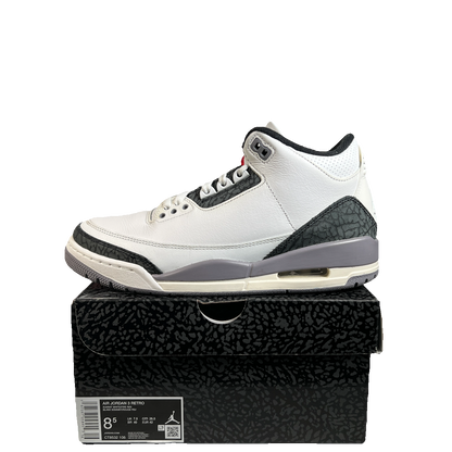 Jordan 3 Cement Grey (2024) Size 8.5 USED s22894