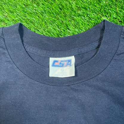 2001 New York Yankees Navy World Series Tee Size XL USED v18838
