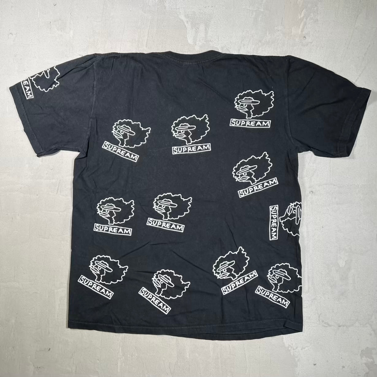 Supreme Gonz Heads Black Tee (2017) Size Medium USED x18598