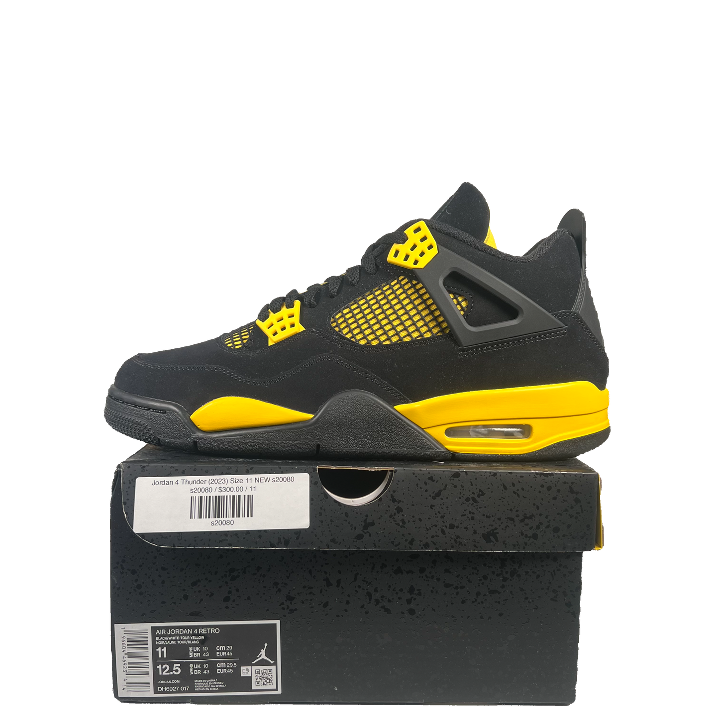 Jordan 4 Thunder (2023) Size 11 NEW s20080