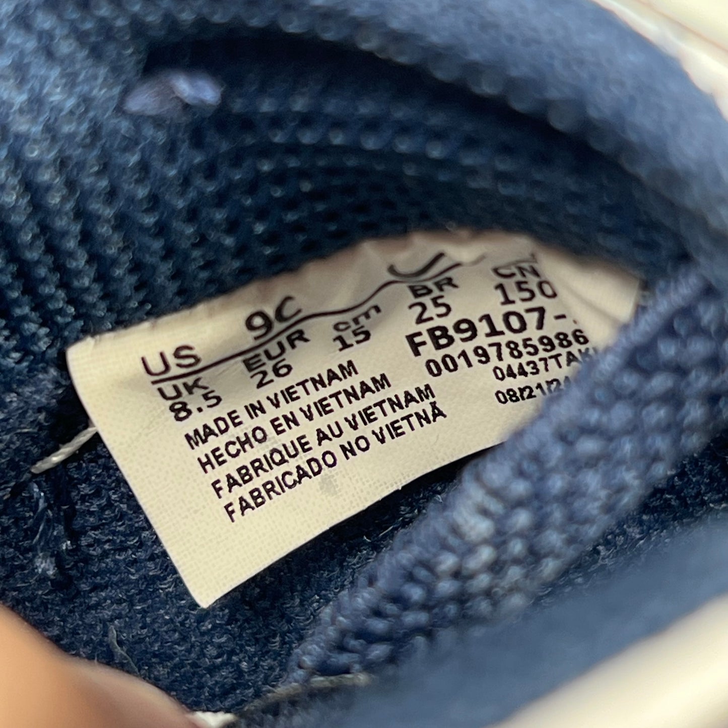 Nike Dunk Low White Midnight Navy (2024) Size 9c USED s19062