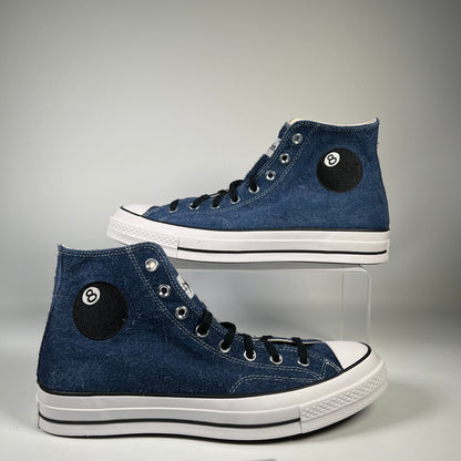 Stussy 8 Ball Navy Blue Converse Chuck Taylor 70 (2022) Size 11.5 NEW s20066