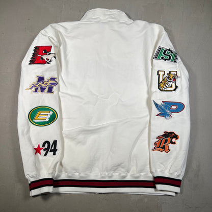 Supreme Mascot Zip Up White Crewneck Size Large NEW x17422
