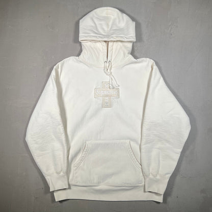 Supreme Cross Box Logo Hooded Sweatshirt (2020) Size Medium USED X17070