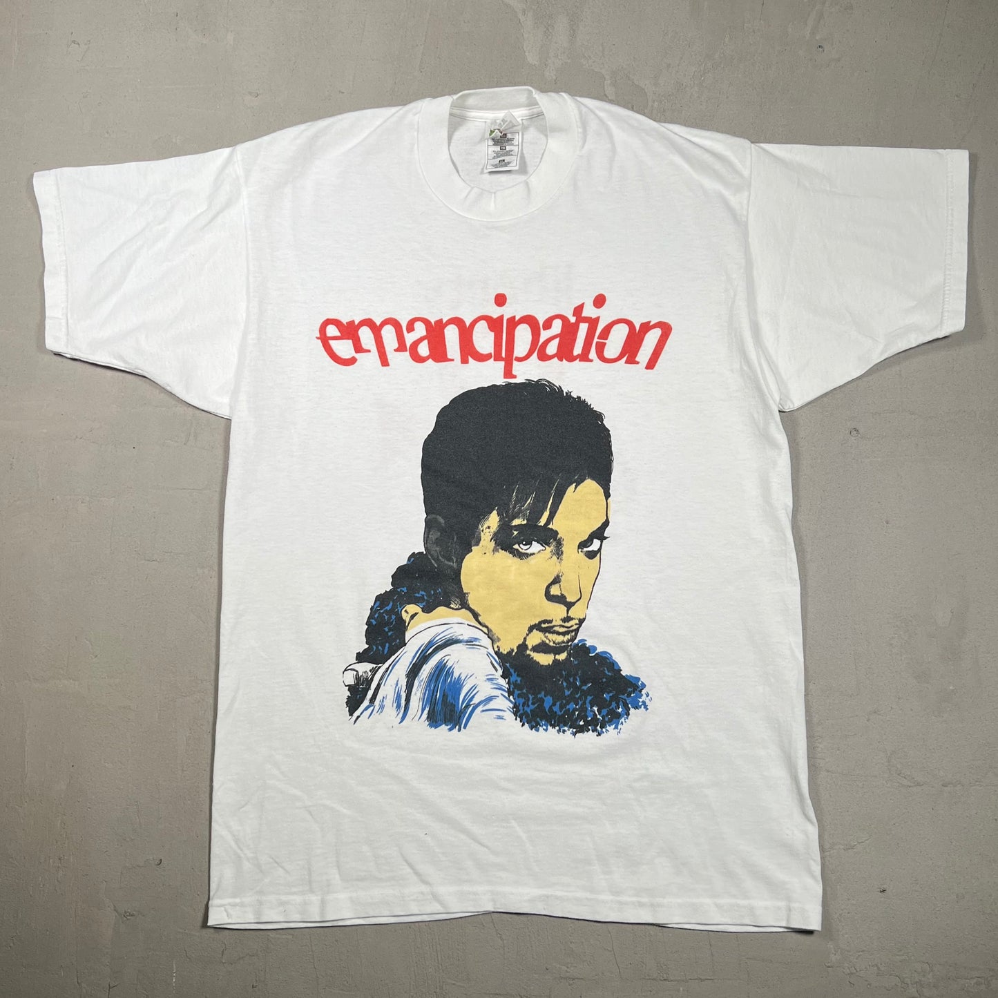 1990s Price Emancipation Liberty Love Sex White Tee Size XL USED v19241