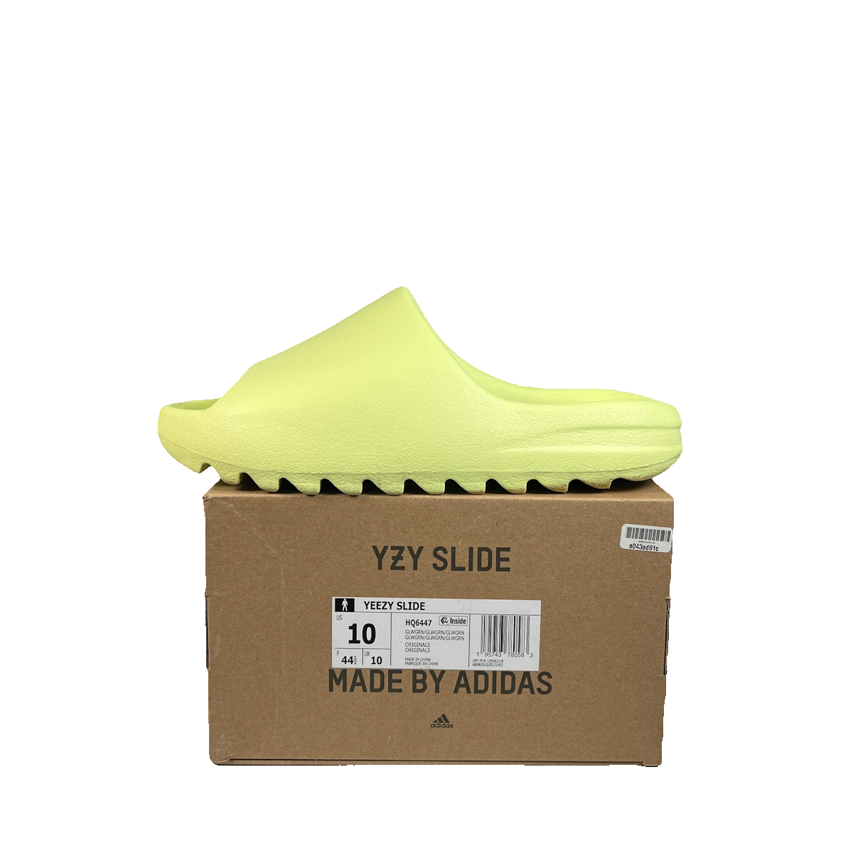 Yeezy Slide Glow Green (2022) Size 10 USED s22963