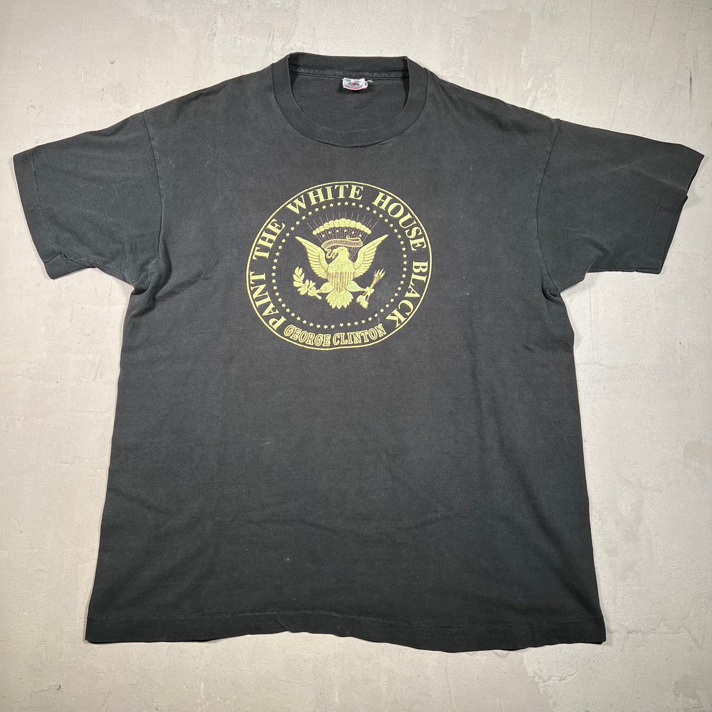 1990s George Clinton Paint the White House Black Black Tee Size XL USED v16247