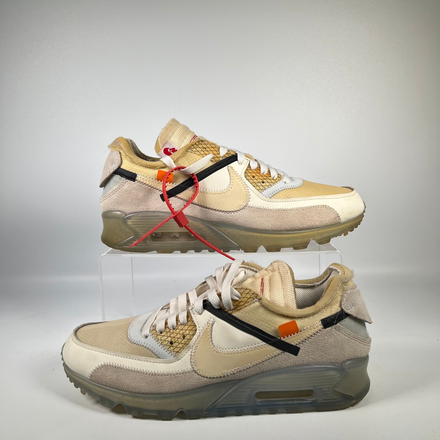 Nike Air Max 90 Off White The 10 Size 10 USED s13953