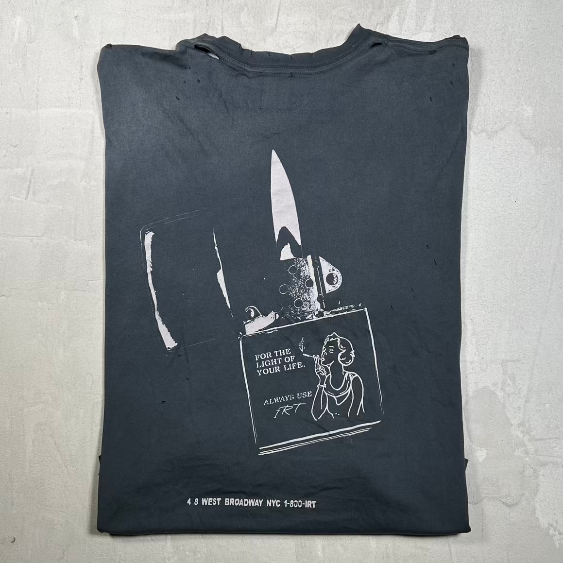 Internet Ruins Things "Best Recption" Black Tee Size Large USED x18652