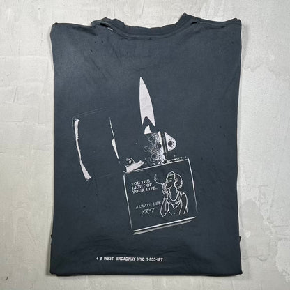 Internet Ruins Things "Best Recption" Black Tee Size Large USED x18652
