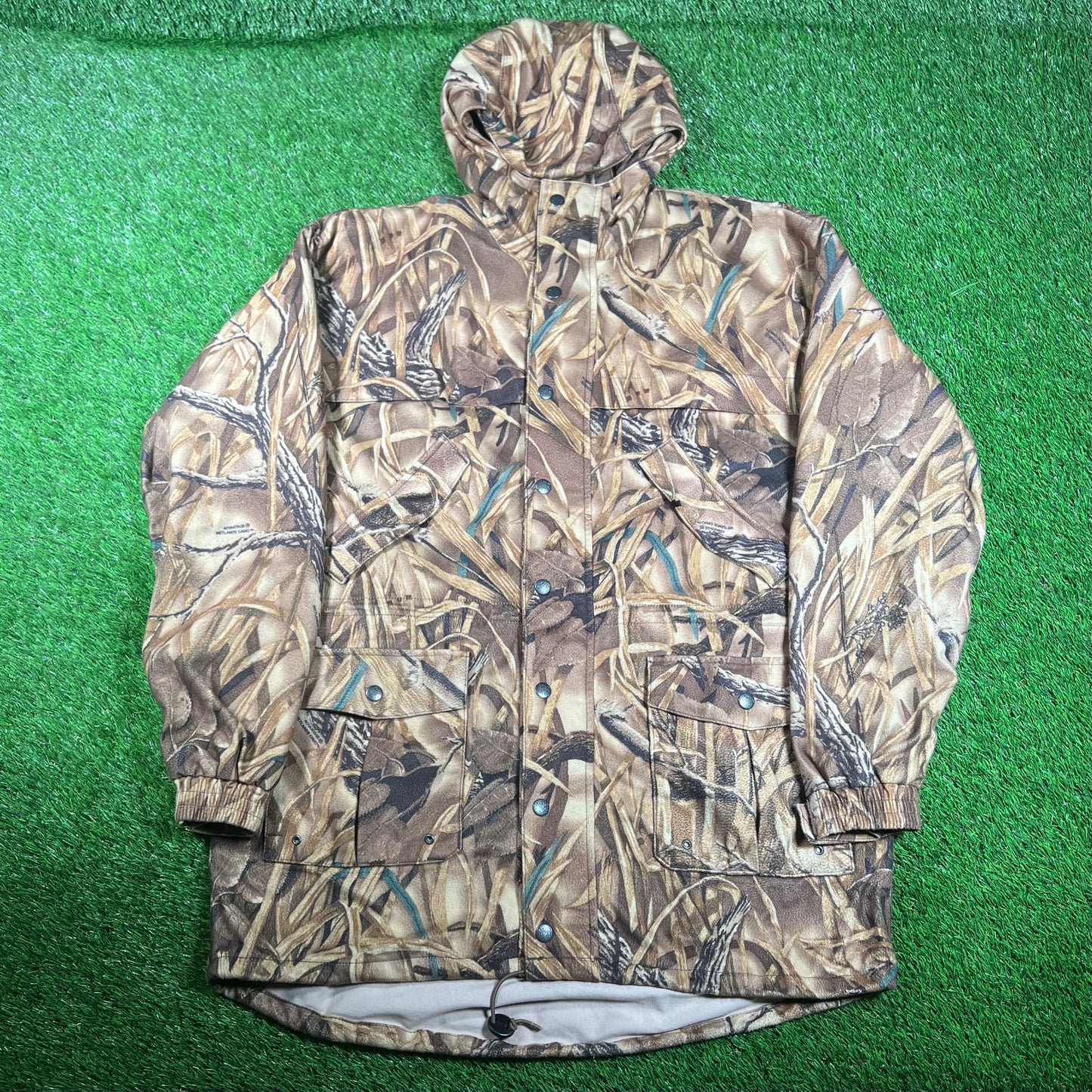 1990s Real Tree Fleece Field Jacket Size XL USED v18002