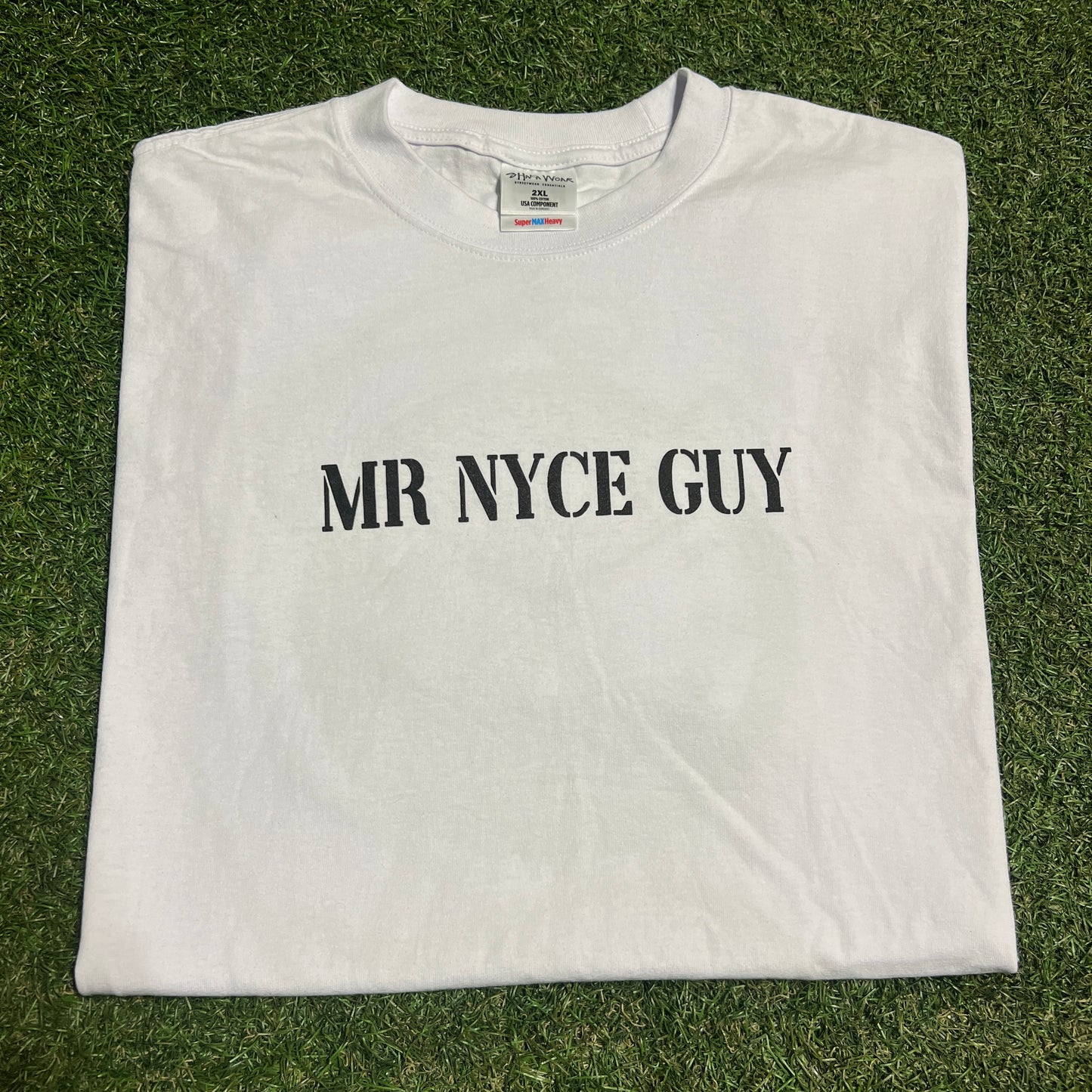 Mr Nyce Guy Rolex Shaka Wear Tag White Tee Size XXL USED v16377